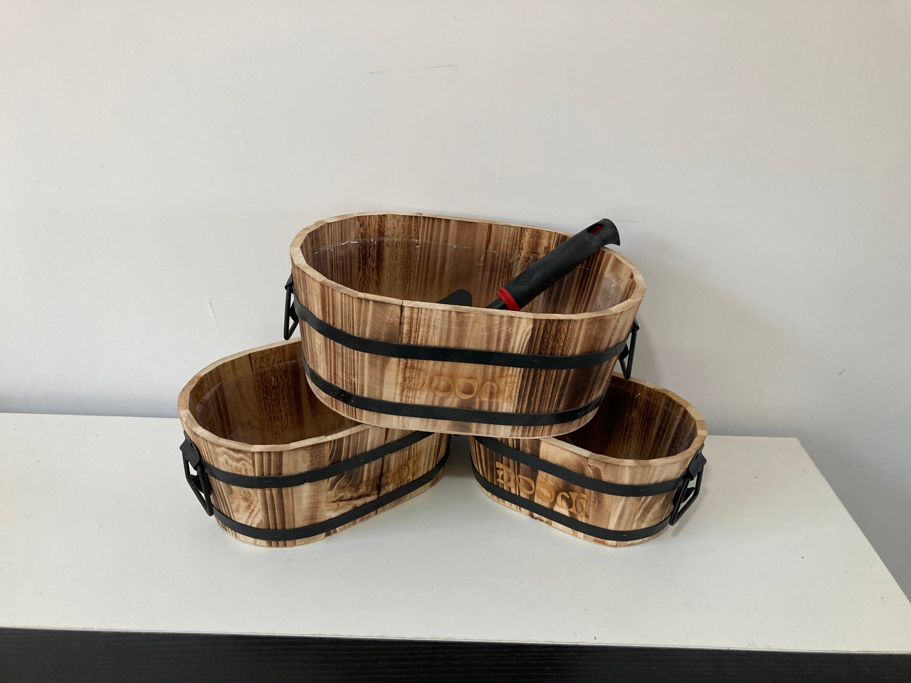 Wooden Flower Pot – Style 2
