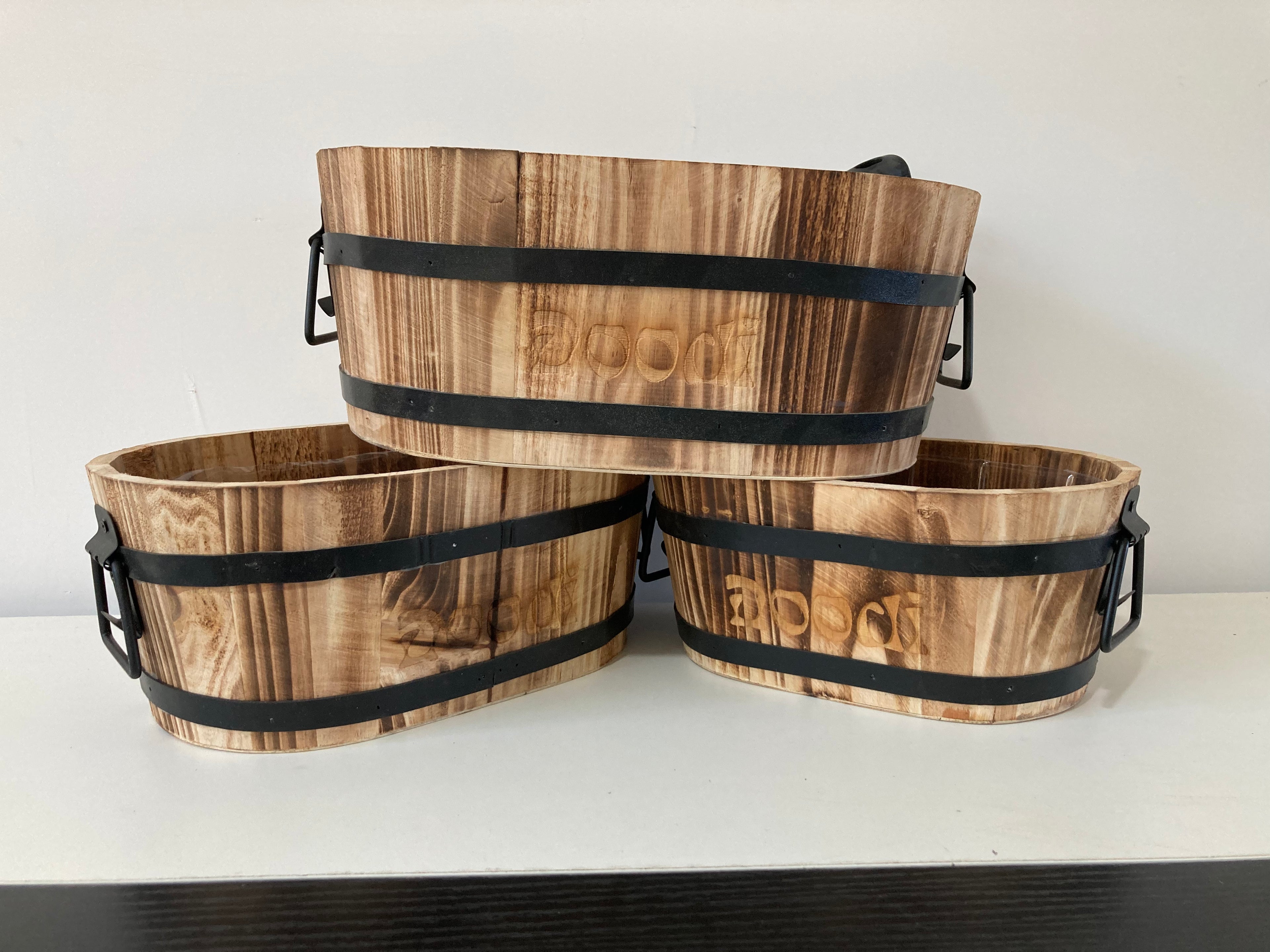 Wooden Flower Pot – Style 2