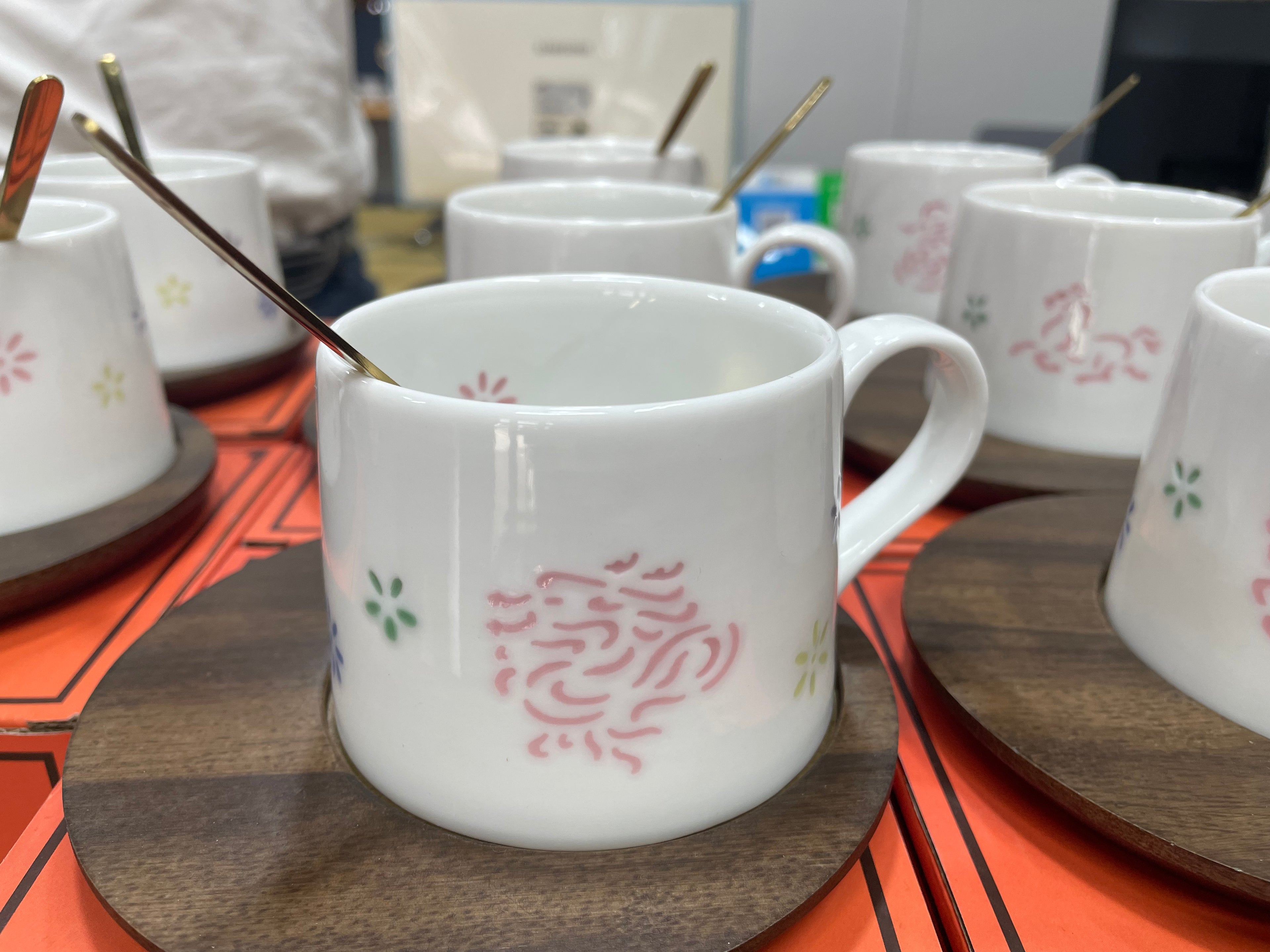 Classic Ceramic Coffee Cup & Saucer Set