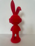Small Red Coating Rabbit – Decorative Figurine
