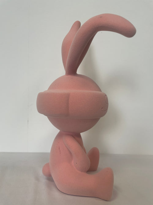Big Pink Coating Rabbit – Decorative Figurine