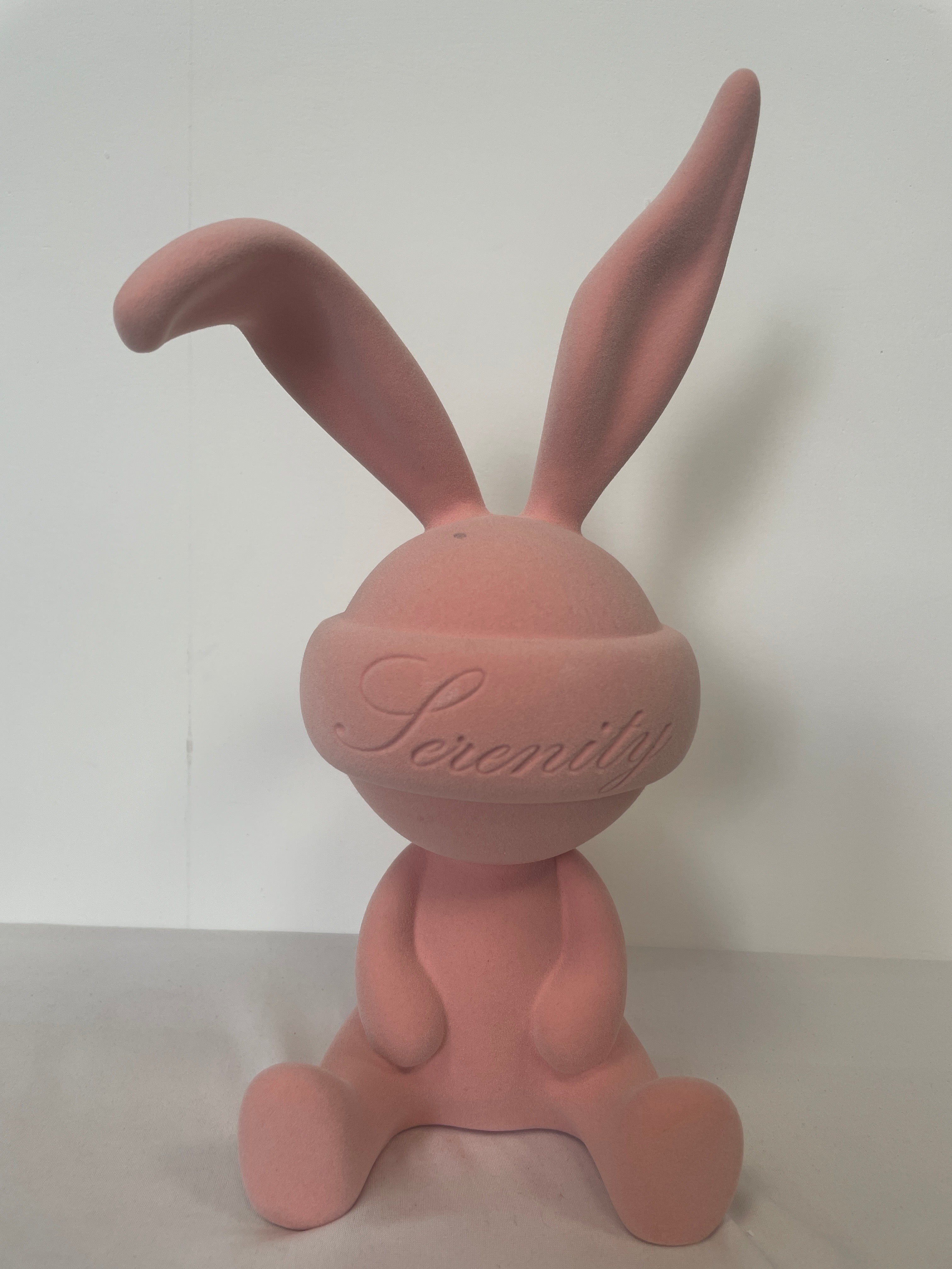 Big Pink Coating Rabbit – Decorative Figurine