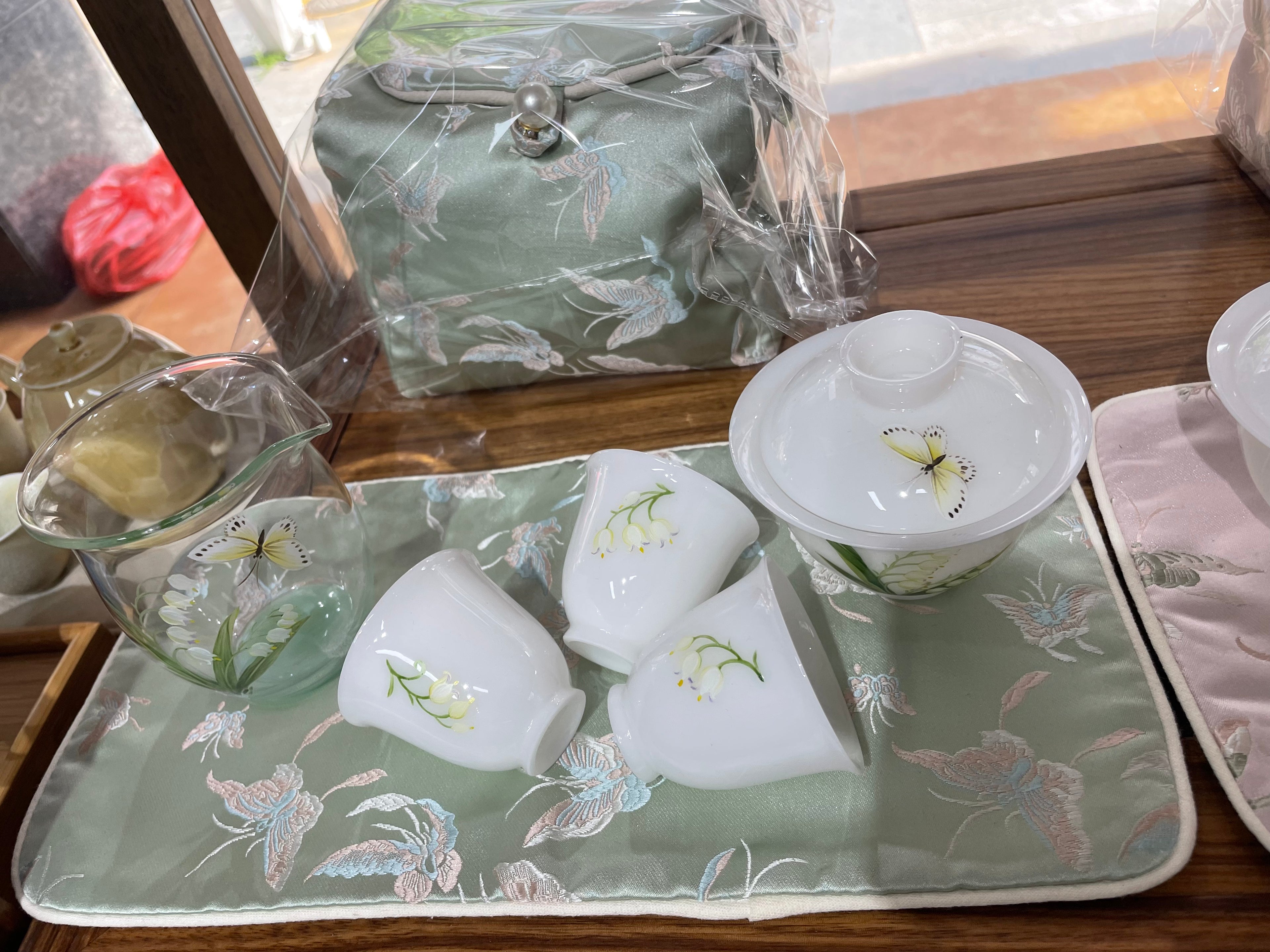 ceramic tea cup set customized gifts birthday wedding gifts pure hand painting