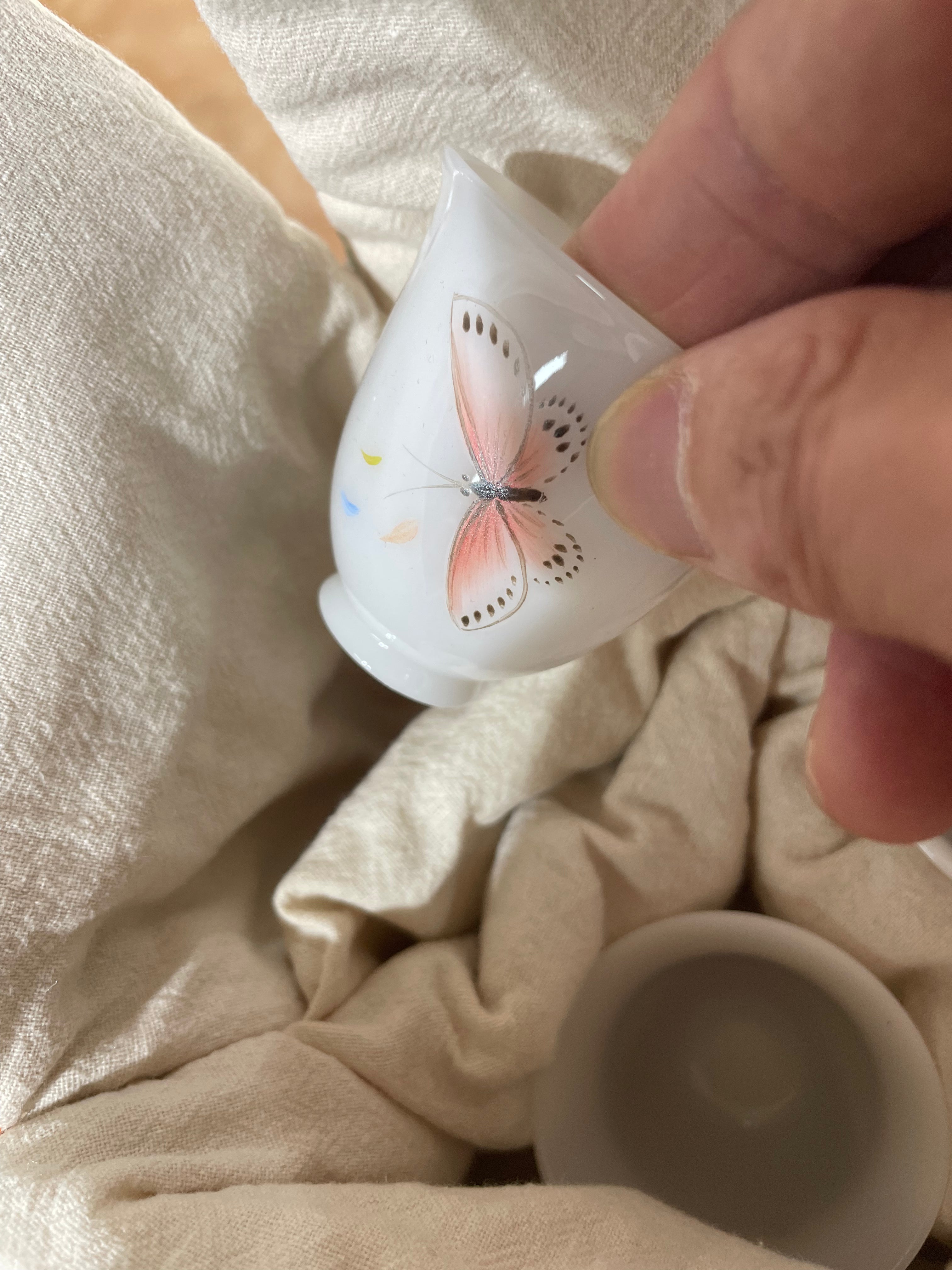 ceramic tea cup set customized gifts birthday wedding gifts pure hand painting