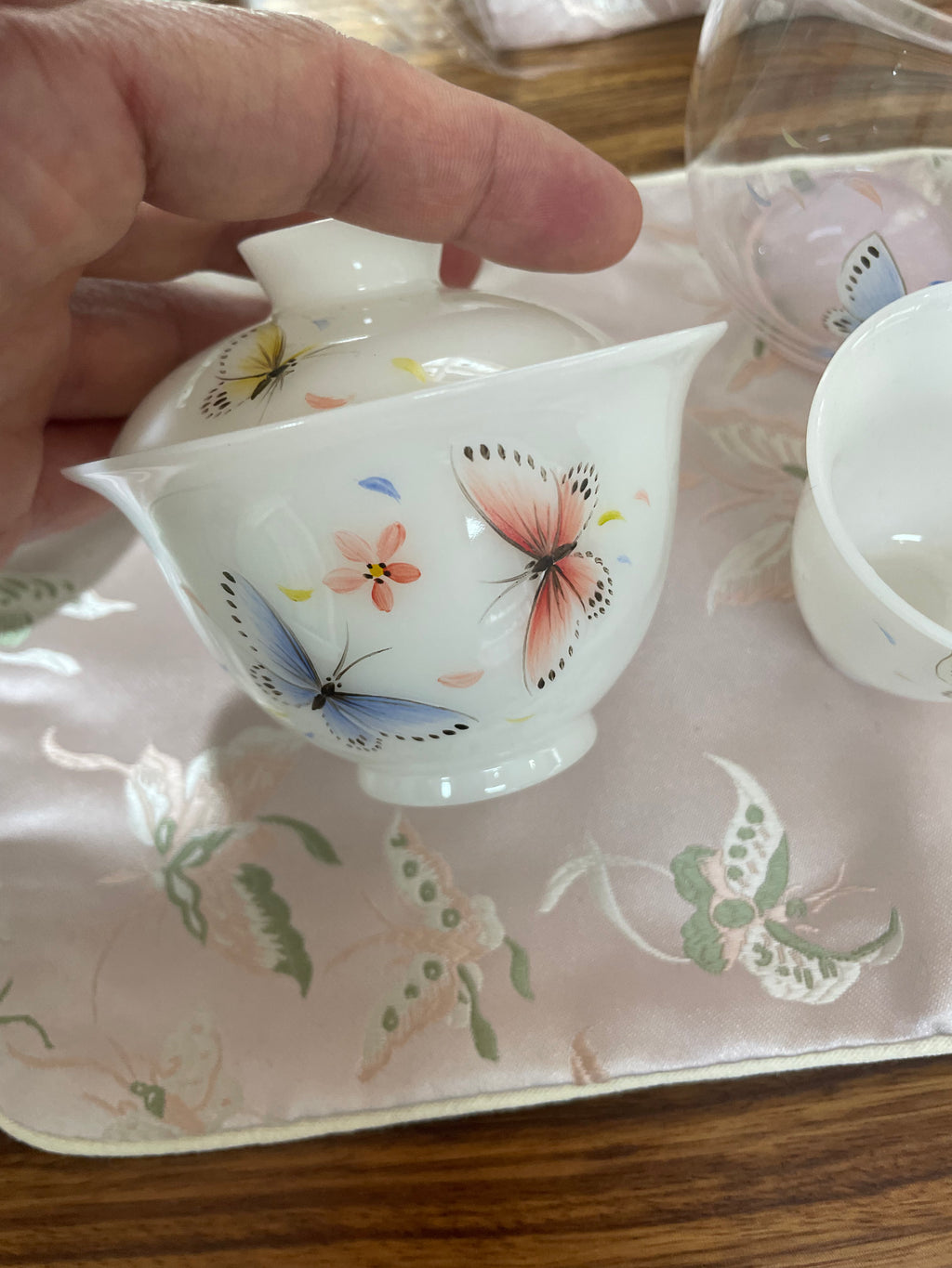 ceramic tea cup set customized gifts birthday wedding gifts pure hand painting