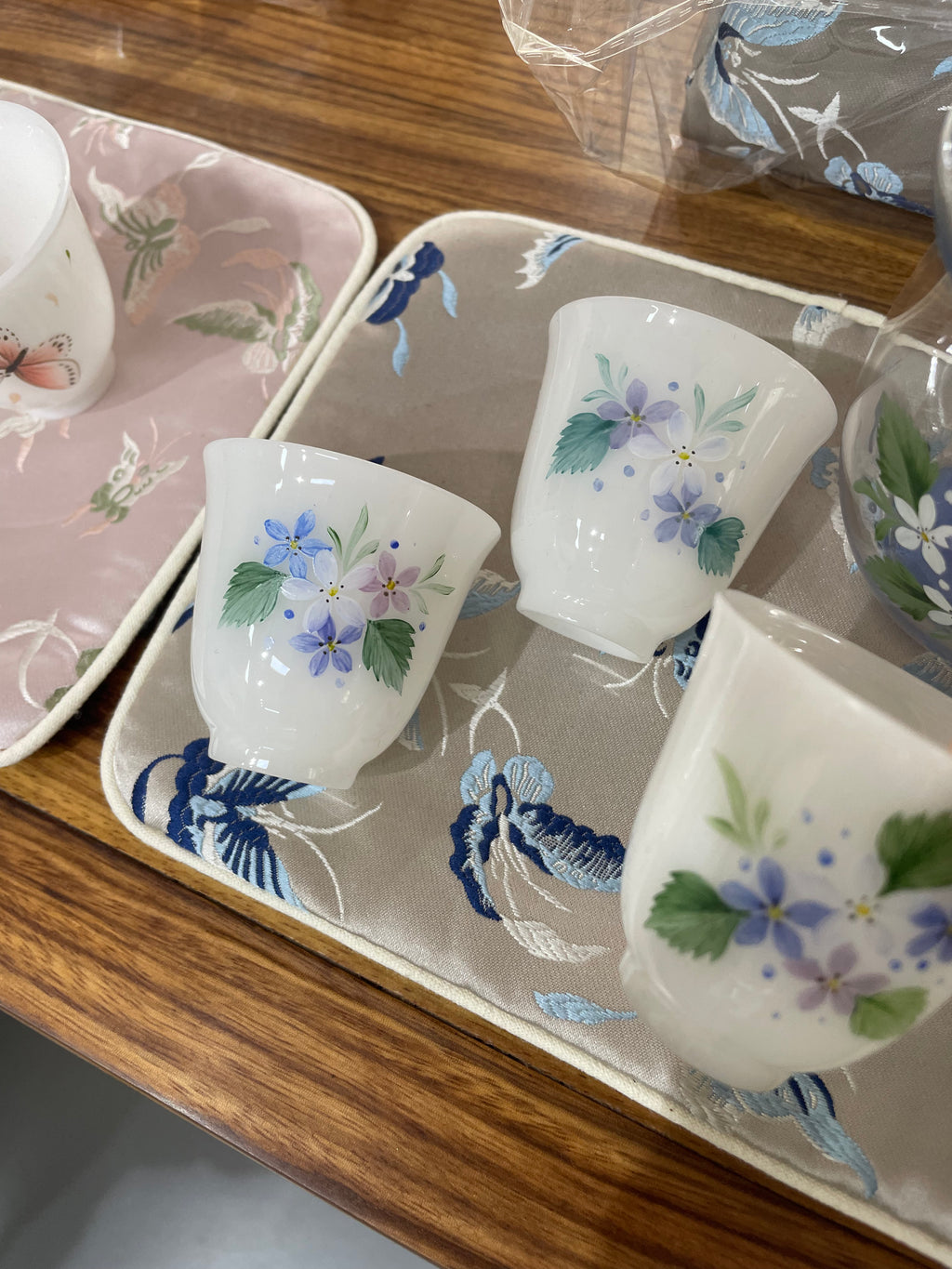 ceramic tea cup set customized gifts birthday wedding gifts pure hand painting