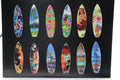 Hawaii Surfboard Fridge Magnets – Set of 24 Tropical Designs