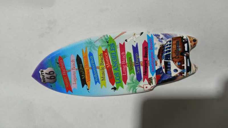 Hawaii Surfboard Fridge Magnets – Set of 24 Tropical Designs