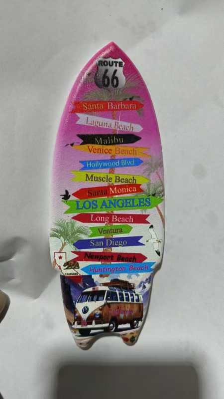 Hawaii Surfboard Fridge Magnets – Set of 24 Tropical Designs